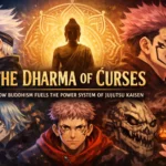 Alt: Buddhist philosophy influence on Jujutsu Kaisen cursed energy and domain expansion
