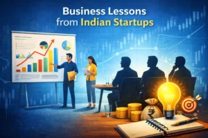 Business lessons from Indian startups explaining investor pitch fundamentals.