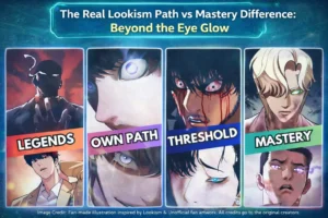 the Path vs Mastery concept in Lookism Manhwa combat system.